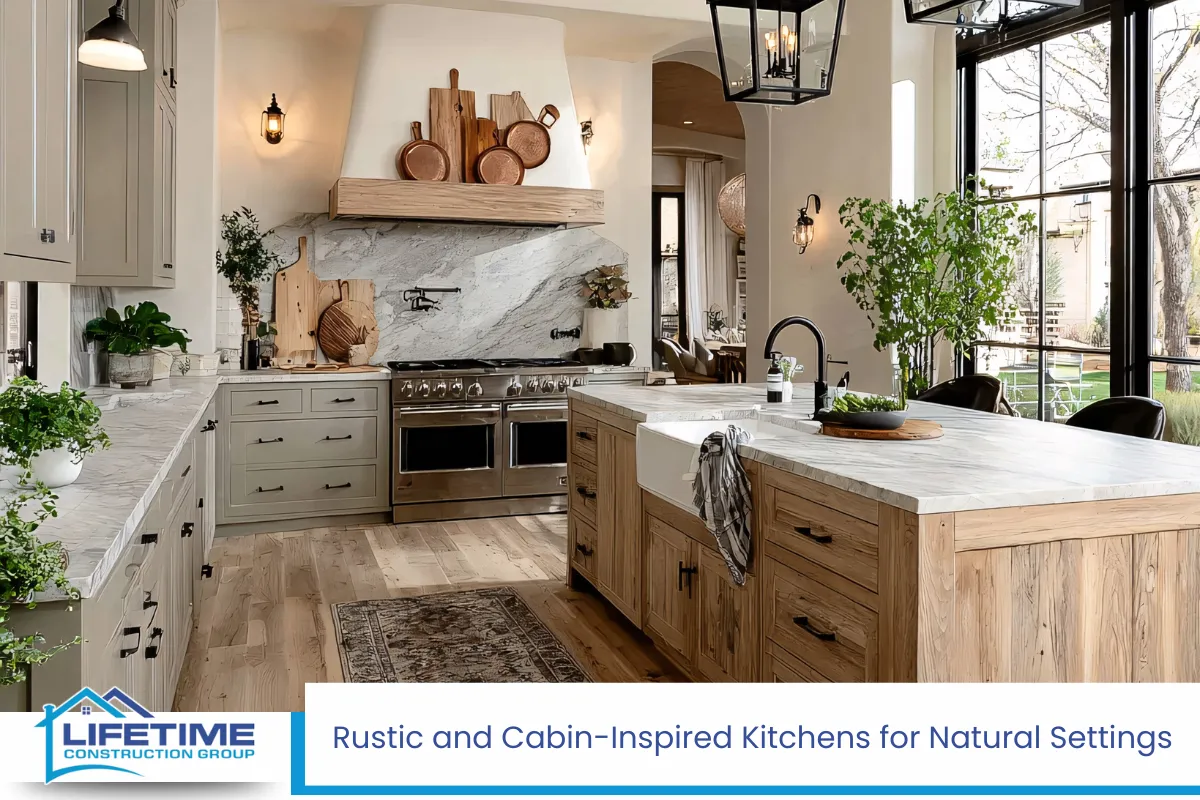 Rustic and Cabin-Inspired Kitchens for Natural Settings
