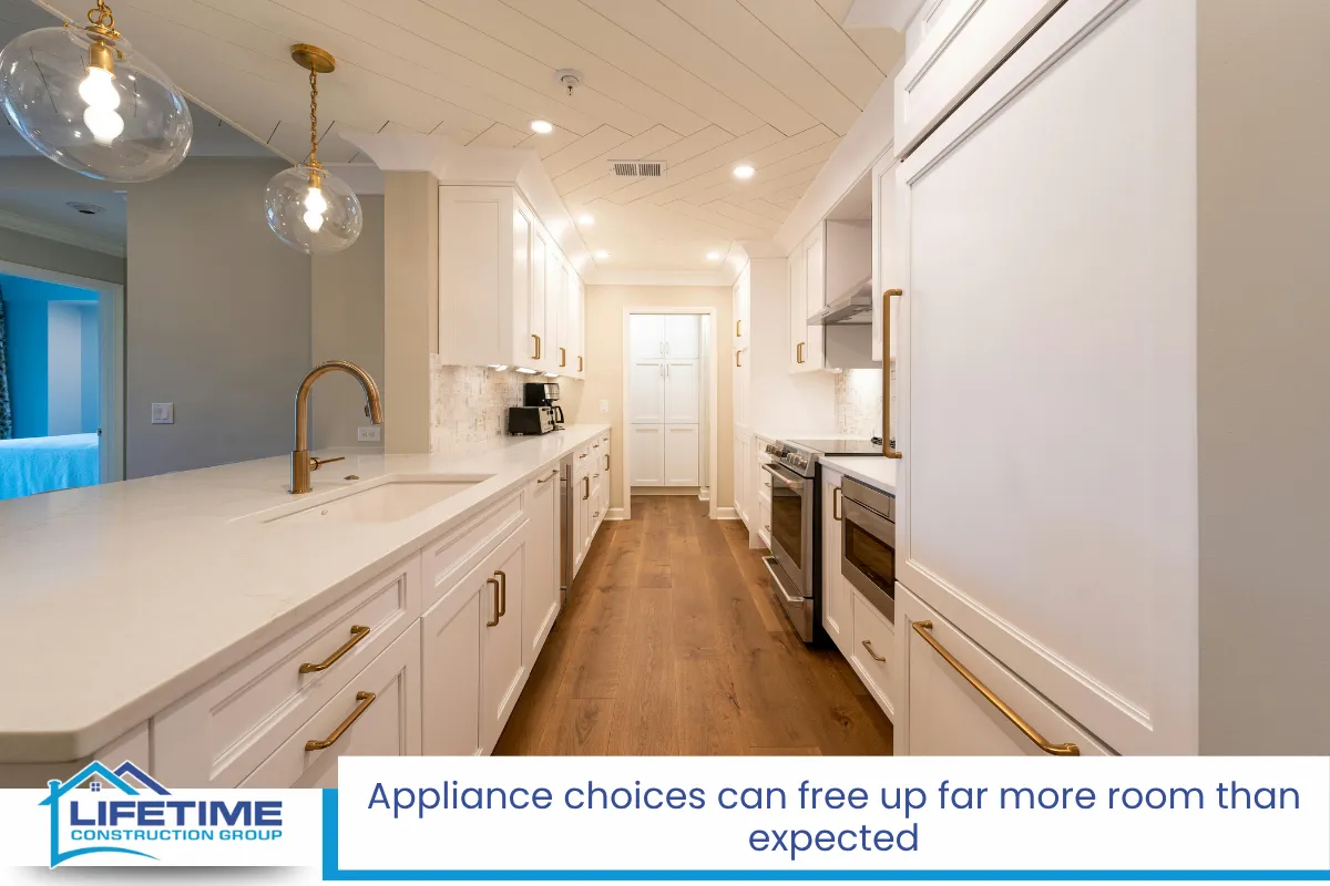 Appliance choices can free up far more room than expected